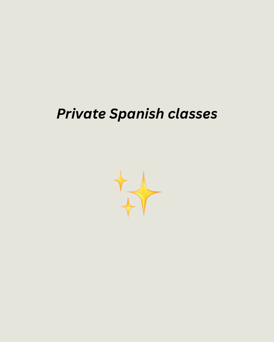 1:1 Spanish classes