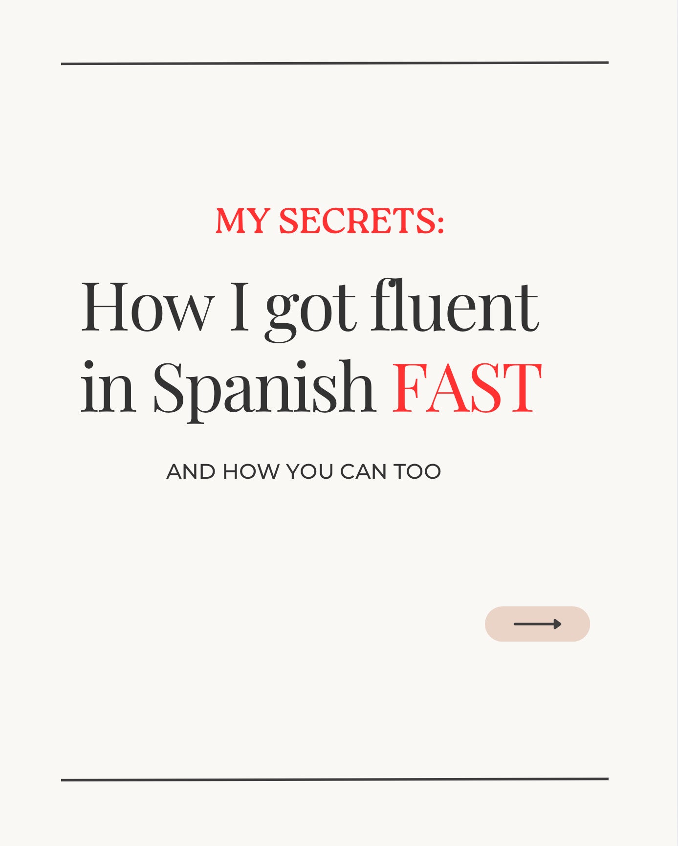 How to reach fluency in Spanish