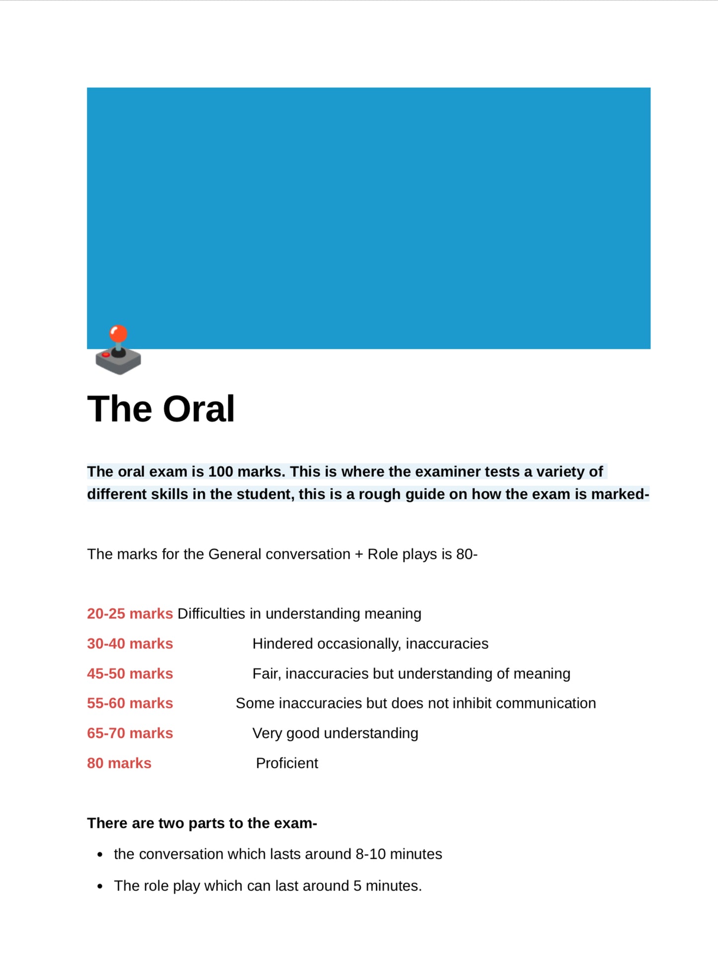 The Oral