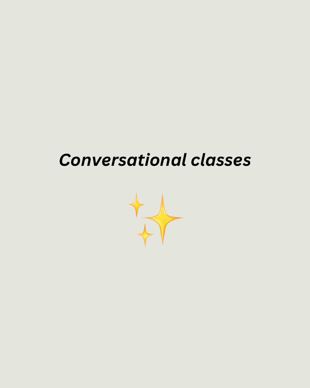 1 month of Conversational Spanish classes